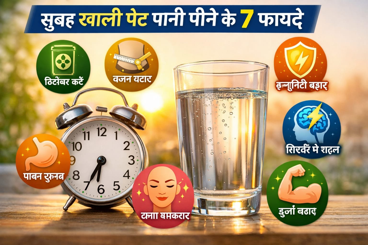 सुबह खाली पेट पानी पीने के 7 जबरदस्त फायदे