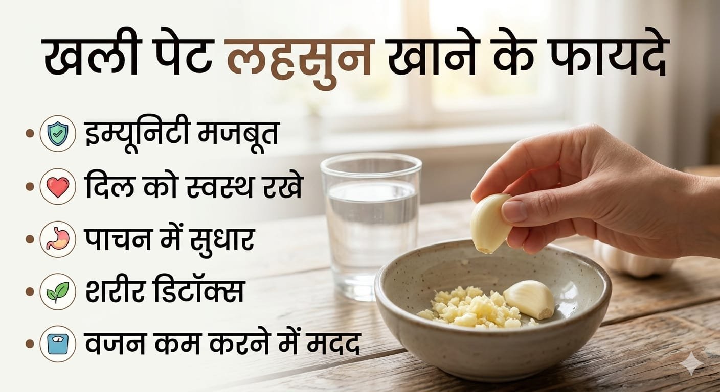 खाली पेट लहसुन खाने से क्या होता है?